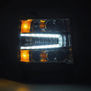 AlphaRex 16-18 Chevy 1500HD LUXX LED Proj Headlights Chrome w/Seq Actv Lgt / Seq Sig (Req PN 810023)-2