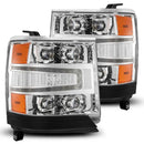 AlphaRex 16-18 Chevy 1500HD NOVA-Series LED Proj Headlights Chrm w/Actv Lgt/SeqSig & DRL(Req 810023)-1
