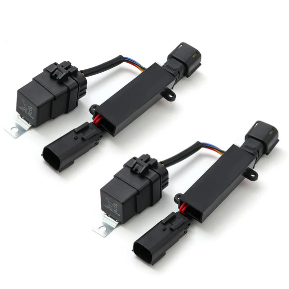 AlphaRex 16-18 GMC Sierra Stock LED Headlights to AlphaRex Projector Headlight Converters