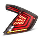 16-21 Honda Civic Hatchback NOVA-Series Prismatic LED Tail Lights Alpha-Black-10