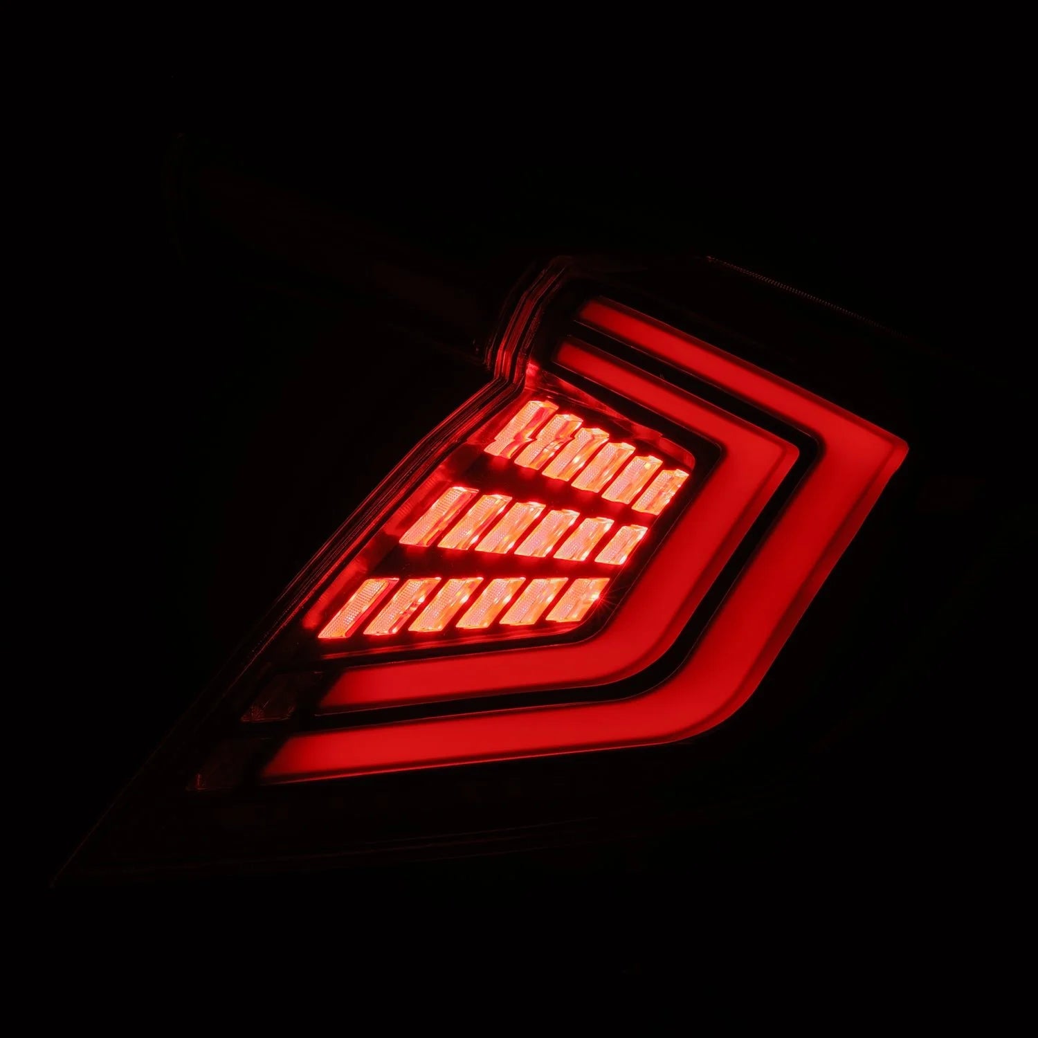 16-21 Honda Civic Hatchback NOVA-Series Prismatic LED Tail Lights Alpha-Black