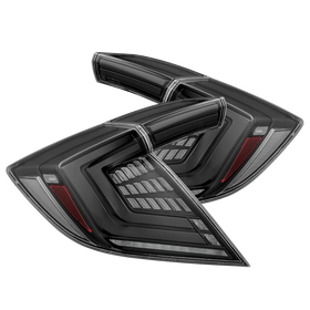 16-21 Honda Civic Hatchback NOVA-Series Prismatic LED Tail Lights Alpha-Black