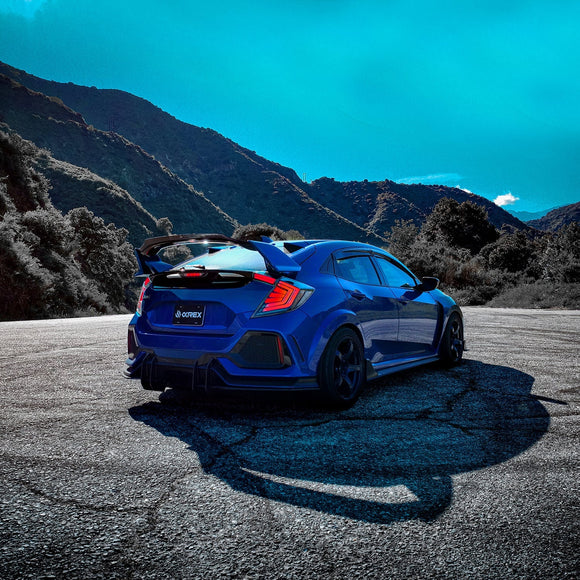 16-21 Honda Civic Hatchback NOVA-Series Prismatic LED Tail Lights Alpha-Black