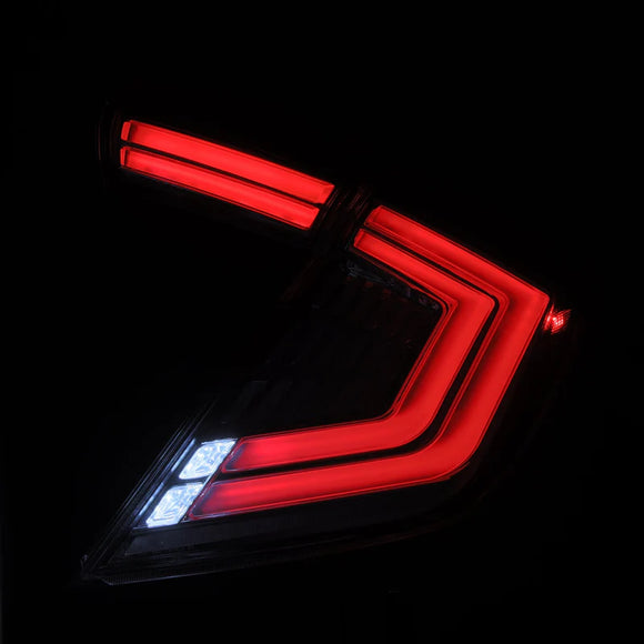 AlphaRex 16-21 Honda Civic Hatchback / Type-R FK8 Nova-Series LED Tail Lights (Pair) - Clear