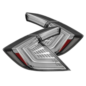 AlphaRex 16-21 Honda Civic Hatchback / Type-R FK8 Nova-Series LED Tail Lights (Pair) - Clear