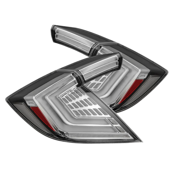 AlphaRex 16-21 Honda Civic Hatchback / Type-R FK8 Nova-Series LED Tail Lights (Pair) - Clear