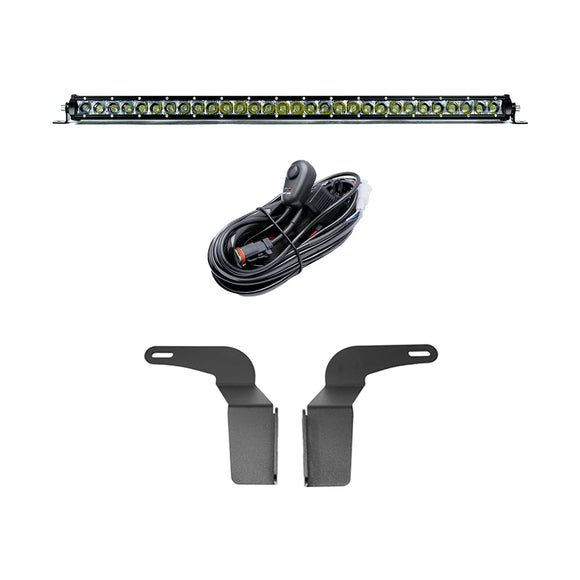 Cali Raised 2016-2023 Toyota Tacoma 32In Lower Bumper Flush Light Kit - Single Light Bar/No Switch