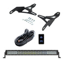 Cali Raised 16-23 Toyota Tacoma 32in Lower Bumper Hidden LED LIght Bar - 5D Optic Osram (Combo Beam)-2