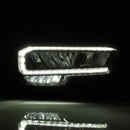 AlphaRex 16-23 Toyota Tacoma LUXX-Series LED Crystal Headlights - Alpha-Black-2