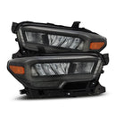 AlphaRex 16-23 Toyota Tacoma LUXX-Series LED Crystal Headlights - Alpha-Black-1