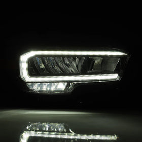 AlphaRex 16-23 Toyota Tacoma (Require Harness for SR/SR5) LUXX-Series LED Crystal Headlights Black - 0