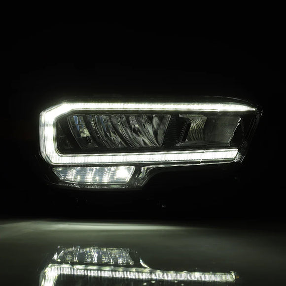 AlphaRex 16-23 Toyota Tacoma (Require Harness for SR/SR5) LUXX-Series LED Crystal Headlights Black