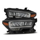AlphaRex 16-23 Toyota Tacoma (Require Harness for SR/SR5) LUXX-Series LED Crystal Headlights Black-1