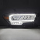 AlphaRex 16-23 Toyota Tacoma LUXX-Series Crystal Headlights - Chrome-2