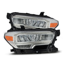 AlphaRex 16-23 Toyota Tacoma LUXX-Series Crystal Headlights - Chrome-1