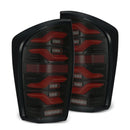 AlphaRex 16-21 Toyota Tacoma LUXX LED Taillights Blk/Red w/Activ Light/Seq Signal-1