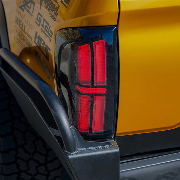 AlphaRex 16-23 Toyota Tacoma/Tundra NOVA-Series Prismatic LED Tail Lights Black
