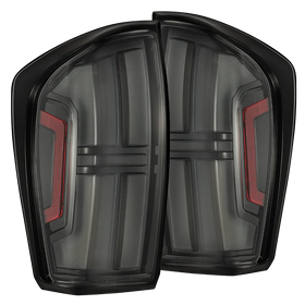 AlphaRex 16-23 Toyota Tacoma/Tundra NOVA-Series Prismatic LED Tail Lights Black