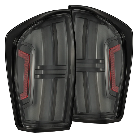 AlphaRex 16-23 Toyota Tacoma/Tundra NOVA-Series Prismatic LED Tail Lights Black