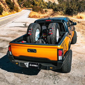 AlphaRex 16-23 Toyota Tacoma/Tundra NOVA-Series Prismatic LED Tail Lights Black - 0