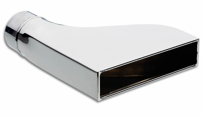 Exhaust Tip 7.75" x 1.875" Rectangular Stainless Steel (Camaro Style) - with 2.