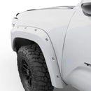 EGR 16+ Toyota Tacoma w/Mudflap Bolt-On Look Color Match Fender Flares - Set - Super White-2