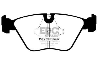 EBC 92-95 BMW M3 3.0 (E36) Bluestuff Front Brake Pads - 0