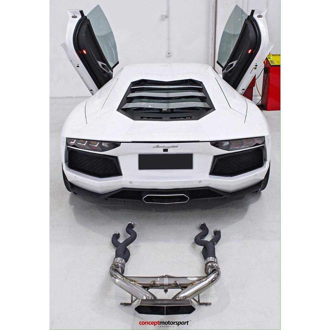 Lamborghini Aventador LP700-4 Catalyst Delete Pipes (2011 on) - 0