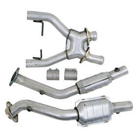 BBK 96-98 Mustang 4.6 Cobra High Flow X Pipe With Catalytic Converters - 2-1/2 - 0