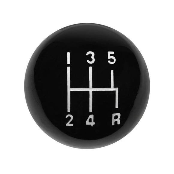 HURST BLACK CLASSIC KNOB. 5 SPD 12MMX1.75