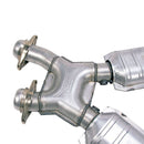 BBK 96-04 Mustang 4.6 GT / Cobra Short Mid X Pipe w Catalytic Converters 2-1/2 For Long Tube Headers-2