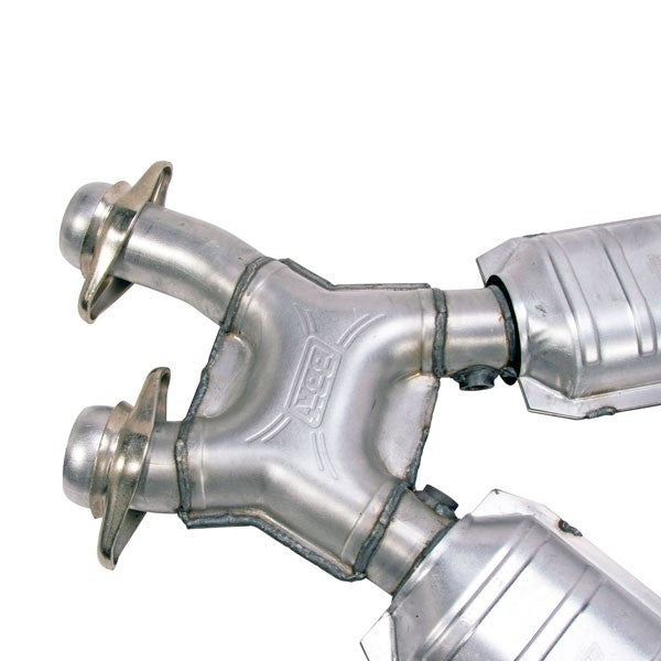 BBK 96-04 Mustang 4.6 GT / Cobra Short Mid X Pipe w Catalytic Converters 2-1/2 For Long Tube Headers - 0