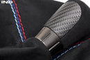 IND F8X M3 / M4 Matte Carbon + Alcantara Shift Boot Set - Straight Stitch-2