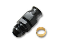 Vibrant -8AN Male to 1/2in Tube Adapter Fitting (w/ Brass Olive Insert)