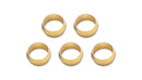 Vibrant Brass Olive Inserts 1/2in - Pack of 5-1