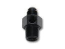 Vibrant -6AN Male to 3/8in NPT Male Union Adapter Fitting w/ 1/8in NPT Port-1