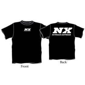 LARGE  BLACK T-SHIRT W/ WHITE NX