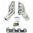 JBA 65-73 Ford Mustang 260-302 SBF 1-5/8in Primary Silver Ctd Mid Length Header-1