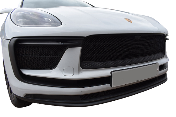 Zunsport Porsche Macan Base, S and GTS 2021 Facelift / 2022 Front Grille Set - Black finish