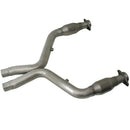 BBK 11-14 Mustang 5.0 Short Mid X Pipe With Catalytic Converters 3.0 For BBK Long Tube Headers-2