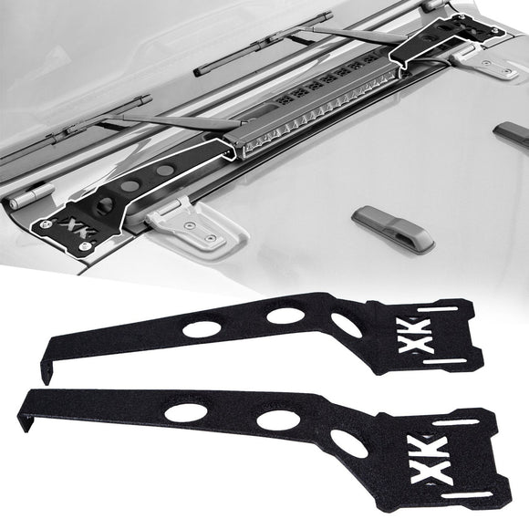 XK Glow Cowl Light Bar Bracket for Jeep Gladiator JT & Wrangler JL (18-20In Bar)