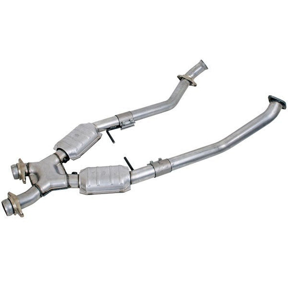 BBK 96-98 Mustang 4.6 GT High Flow X Pipe With Catalytic Converters - 2-1/2