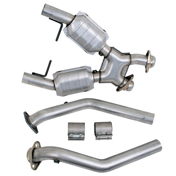 BBK 96-98 Mustang 4.6 GT High Flow X Pipe With Catalytic Converters - 2-1/2 - 0