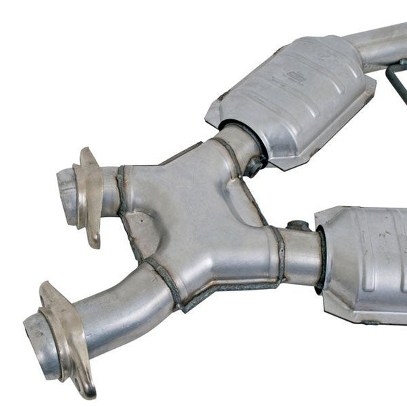 BBK 96-98 Mustang 4.6 GT High Flow X Pipe With Catalytic Converters - 2-1/2