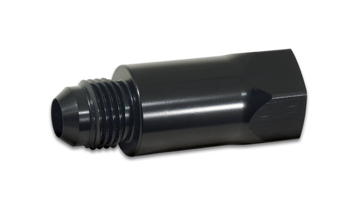 Roll Over Valve Female -8ORB to Male -8AN, Anodized Black