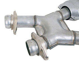 BBK 94-95 Mustang 5.0 Short Mid X Pipe With Catalytic Converters 2-1/2 For BBK Long Tube Headers - 0