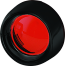 Kuryakyn Deep Dish Bezels Red Lens Gloss Black-1