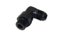 Vibrant -8AN Male Flare to Male -6AN ORB Swivel 90 Degree Adapter Fitting - Anodized Black-1