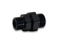 Vibrant -8AN to -6AN ORB Male to Male Union Adapter - Anodized Black