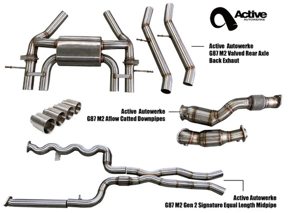 G87 Exhaust Bundle Aflow equal length (rear + EL mid + Aflow DP) carbon 2023+ M2